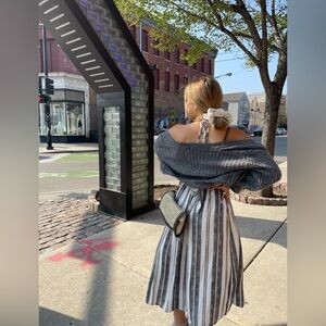 Skylar + Madison Halter Romper Stripes